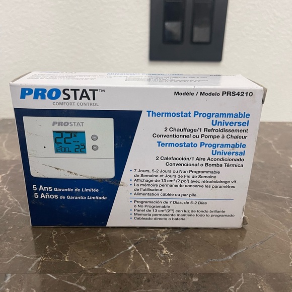 New! Unused! ProStat Universal Programmable Thermostat PRS4210 - Picture 7 of 7